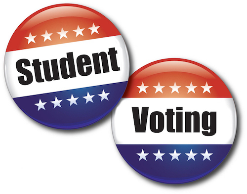 Student voting buttons