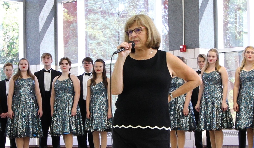 Teacher with choir