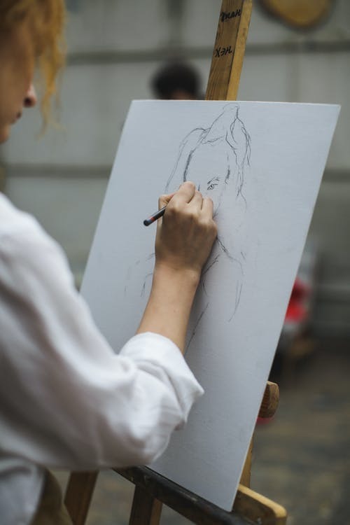 Artist Drawing a Picture 