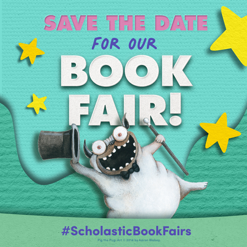 scholastic book fair save the date image