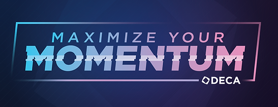 DECA Maximize Your Momentum Logo