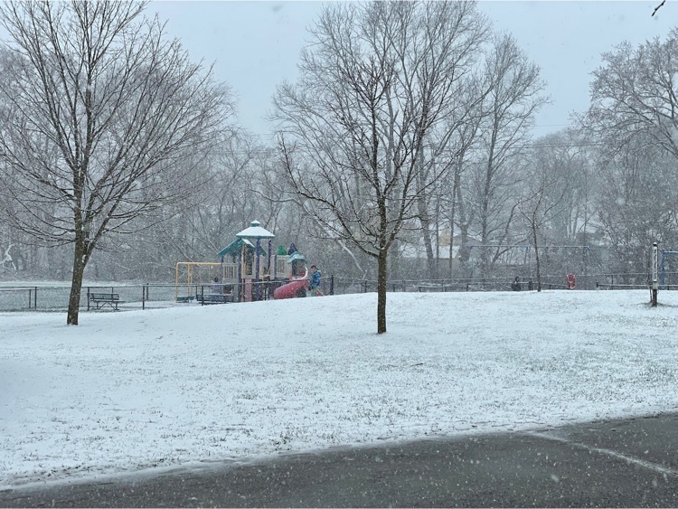 snow on the playground