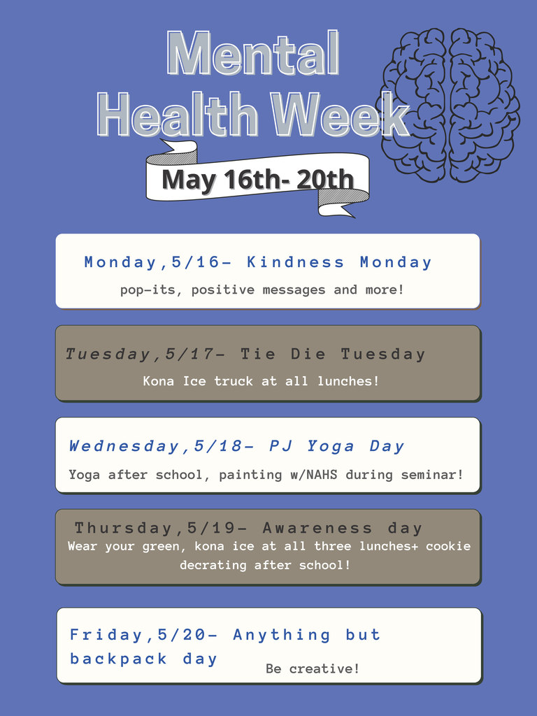 LHS Mental Health Week Flyer