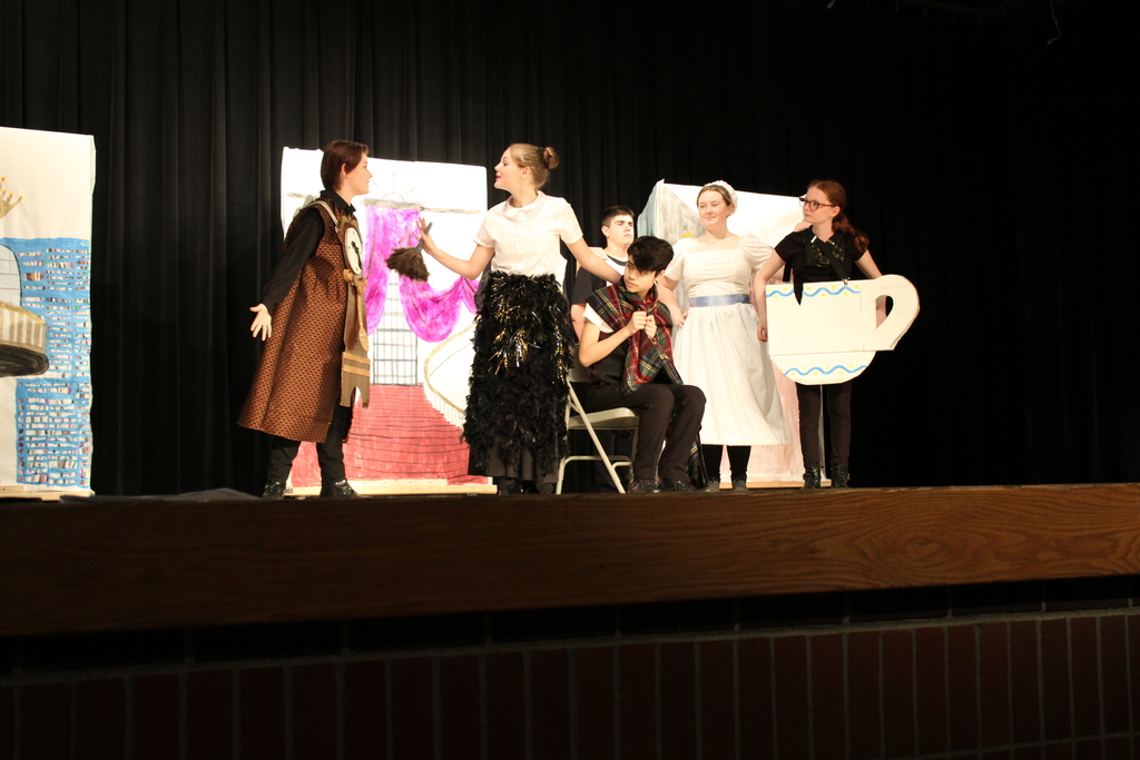 Members of Beauty and the Beast cast performing