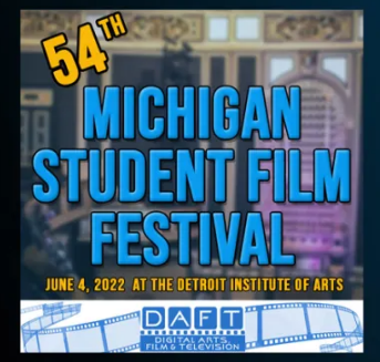 54th Annual Michigan Student Film Festival Logo