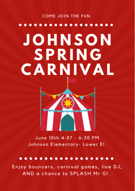 Johnson Spring Carnival flyer