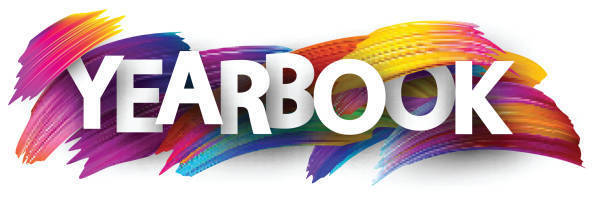 Yearbook word with colors