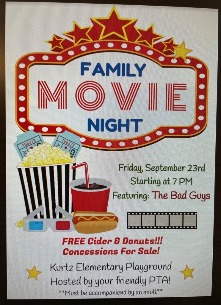 Family movie night flyer