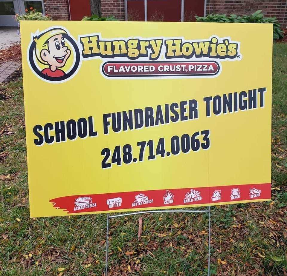 Hungry Howie's School Fundraiser Tonight