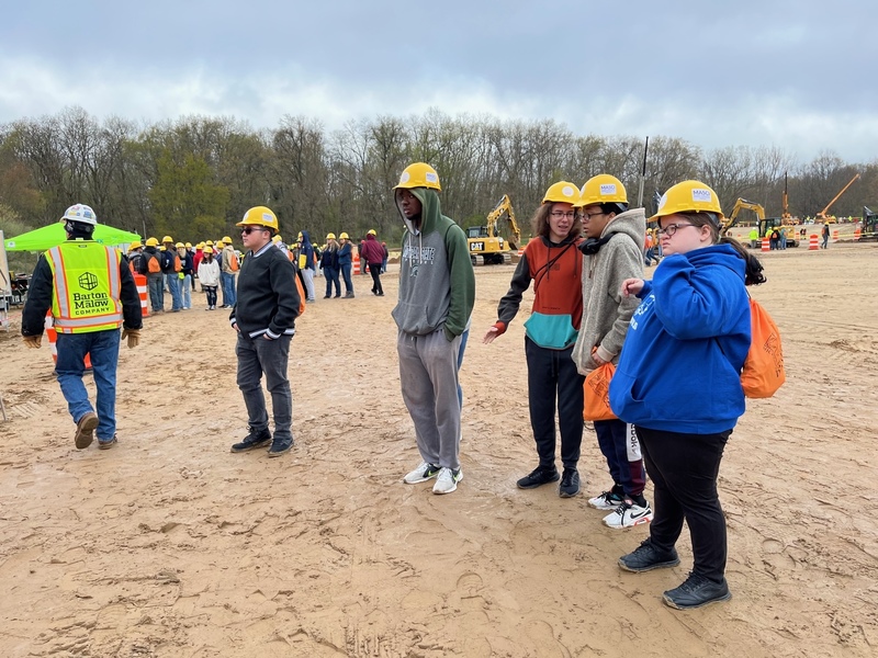 LHS Students at Construction Day
